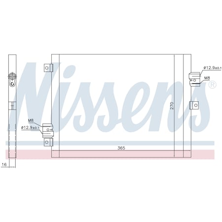 Nissen A/C Condenser, 940190 940190
